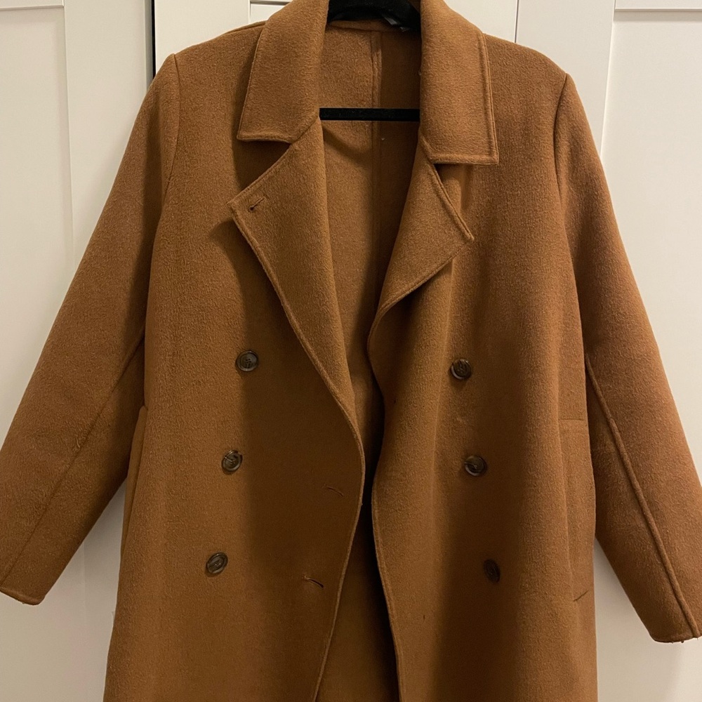 Classic Cashmere Jenni Kayne Brown Peacoat